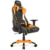 AKRacing 게이밍 의자 책상 의자 오렌지 Pro-X V2 고내구 PU 가죽 180도 리클라이닝 재택 리모트 3년 보증