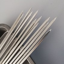 스테인레스 스틸 바베큐 그릴 바늘 양고기 shashlik 꼬치 도구 주방 액세서리, 흰색, 1개