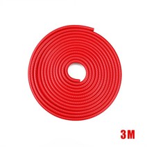 2/3/5M 자동차 도어 충돌 방지 스트립 스틸 디스크 범퍼 트림 가장자리 스크래치 보호기 스트립 씰링 가드 스타일링 자동차 장식, 3M Red_2