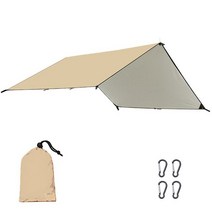 원터치윈드스크린 라운지 쉘터 위장막 4x5M/4x3M 야외 캠핑 텐트 천막 그늘 초경량 피크닉 방수 및 보호 블랙 코팅 방수포 Ari xi T r f, 3*5 메터, 08 Golden