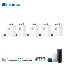 IOT 스마트 홈 스위치 2/4/5PCS BroadLink BestCon SCB1E 원격 제어 Wifi 전력계 스위치는 Alexa Google Assistant Voice cont, 5 PCS, 04 5 PCS