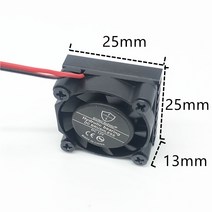 2507 25MM 25x25x13MM 유압 베어링 그래픽 카드 냉각 팬 방열판 포함 DC 5V 12V 24Vm.2 핀 SSD 팬, 24V