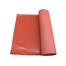 용접포 탄화포 석면포 화재방지 방화포 코팅포 1mm, 3_빨간색 단면 실리콘  1mx1mx