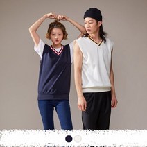[천삼백케이] [티티뱅크] 스타일 V넥 조끼