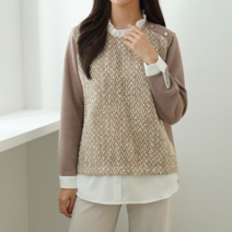 플랩 플랩 트위스트 프릴 블라우스