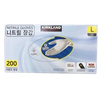 커클랜드 시그니춰 다용도 니트릴 장갑 (Kirkland Signature Nitrile Gloves) Size L 200매 1box 사용하기 편리한 니트릴 위생장갑, 소(S)