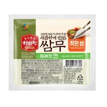 CJ더마켓 반찬 재료 집밥 가정식 탑티어 하선정 쌈무 와사비 무절임 쌈무 절임 장아찌 200G, 22개