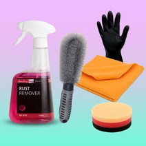 디테일링프로 철분제거제 자동차 휠 녹 제거 차량 철분 휠 세척 청소 클리너 리무버, SET 04