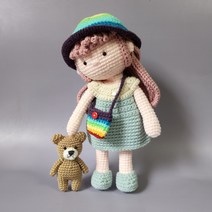 [써니의실노리]프리야랑 꼬마곰 손뜨개인형 DIY패키지