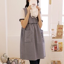 세맘스 네이비 쁘띠 프릴 어린이집 유치원 선생님 보육교사 바리스타 카페 집들이 앞치마, M