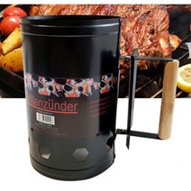 숯불 불붙이기 바베큐 착화기 점화통 불멍 만들기 낚시 불피우기 BBQ 캠핑용 차박 그릴 화로 비비큐 차콜, 실버