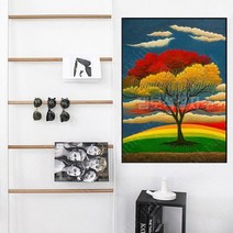 보석 비즈 십자수 추상화 나무 공예 패브릭 DIY 구슬 대형