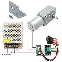 DC 6V 12V 24V 웜기어 모터 감속기 2-375RPM 고 토크 전기 금속 자동화 장비용 역방향 잠금, 6V 30rpm, Package C