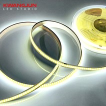 오토바이 자동차 12V용 COB 슬림 면발광 LED바 웜화이트 화이트 LED 튜닝, 웜 화이트