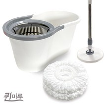 퀸마루 깔끔베라 스핀청소기 백색걸레 2장 강력탈수, 단품