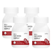 웰러스 복합 비타민B 컴플렉스 비타민C 1000mg 240정 8개월 중장년 시니어 직장인, 웰러스 바른 비타민B컴플렉스 4박스