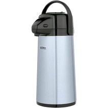 Thermos 유리 진공 단열 펌프 포트 1.8L(2쿼트) 메탈릭 그레이