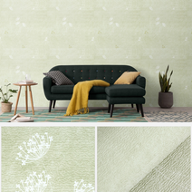 풀바른도배지 붙이는벽지 잘라쓰는도배지 1Mx40M, 라이즈 노란배하라기