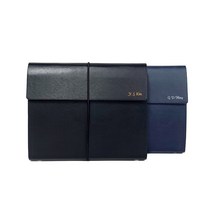이니셜스 도어형 다이어리 / 이름 로고 각인 25절(A5) 32절(B6) 6공 시스템 2023 업무용 플래너, 클래식 스트링 도어형_블랙
