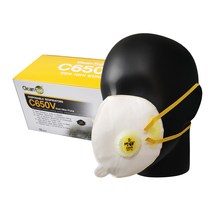 크린탑 방진 마스크 1급 분진 산업용 미스트 용접흄 특급 에버그린 1BOX, 10개입, 1급(C650V)