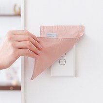 데이리브 패브릭 콘센트커버 스위치가리개 싱글 덮개 커버 광목 면 소품 인테리어, 연그레이
