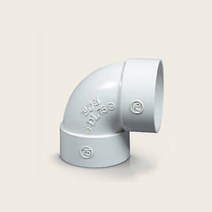 PVC VG2 90도 엘보/단곡관 75A 배수용 소켓 파이프