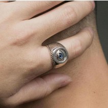 빈티지반지 blue eye ring for men 금속 finger jewelry eye of Providence ring amulet