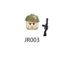 제2 차 세계 대전 군인 JJ001-005 Moc 블록 조립 모델 장난감 소년 소녀 JG022-026, 19 JR003