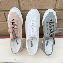 여성 가벼운 발편한 끈벤시몽 무지 캔버스 보세 코튼 스니커즈