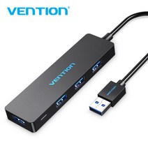 Vention 4 Port USB 30 20 Ultra Slim Data Hub for Macbook Mac Pro/mini iMac Surface Pro XPS 노트북 PCUSB 플래시 드라이브USB 허브, 09 CHLBF