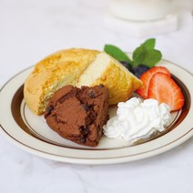 강릉 카페 고급 디저트 - 유로스콘(플레인/초코) 100gX1개, 100g, 1개