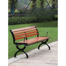 공원 의자 벤치 테라스 옥상 정원 등받이 평의자, 등받이 없는 8자 1.2m