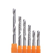 카바이드 cnc 라우터 비트 하나의 단일 플루트 엔드 밀 도구 밀링 커터 셀 17-62mm, 5개 8x8x42