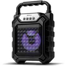 Shinco 가정용 오디오 엔터테인먼트 및 야외용으로 완벽한 휴대용 블루투스 스피커(LED 포함) M5