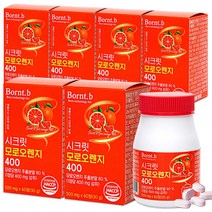 본트비 시크릿 모로오렌지 모로실 C3G 함유 시칠리아산 모르실 모노실 추출분말 500mgx60정, 60정, 6개