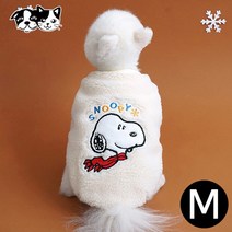패리스독 피너츠 원터 뽀글점퍼 (화이트) (M) (강아지 옷)[소무나], 상세페이지 참조, 상세페이지 참조, 상세페이지 참조