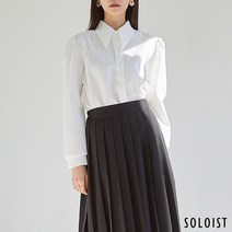 [솔로이스트] 볼륨 슬리브 피크드 셔츠 SADN1120