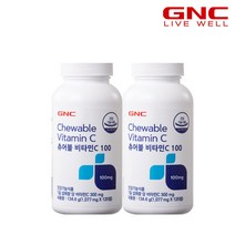 [GNC] 츄어블 비타민C 100 (125정) 42일분 x2병_50731x2, 단품, 단품