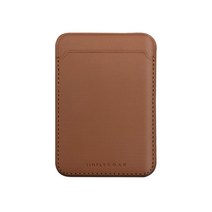 심플리로어 휴대폰 부착형 레더 카드 포켓, 브라운, 1개