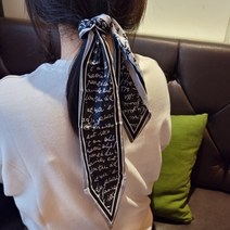 데일리 러블리 다용도 멀티 여성 여자 스카프 타이스카프 스타일링 디자인 레터링 체크 패션 쇼품