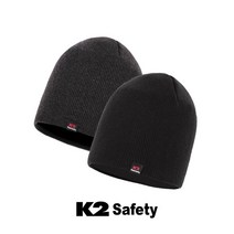 K2 비니 1+1 겨울모자 방한용품, 블랙+그레이(BLACK+GRAY)