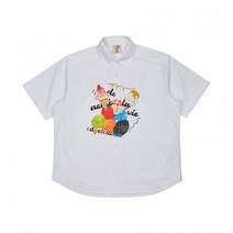 여성 봄 반팔 셔츠 블라우스 아크메드라비 Edgewalker X ADLV ICE CREAM SHORT SLEEVE SHIRTS WHITE