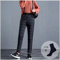 도소 (사-은-품)여성 패딩바지 벤딩패딩바지 일자 누빔 방한바지 여자 기모패딩바지팬츠
