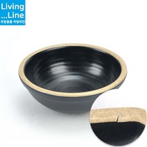 KT 퓨전토기 멜라민 대접 비빔밥 그릇 전통식당 한정식 탕기 비빔기 칼국수 우동기 예쁜 그릇라멘 소면기 업소용 칼국수, 앤틱블랙_토기볼_DS-6602