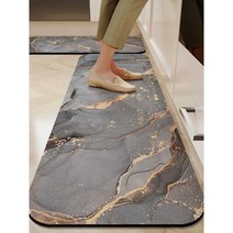 구조토발매트 규조토 욕실 발수건 건식 매트, 45x70cmQingli대리석규조류진흙쿠션