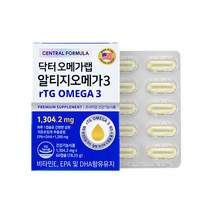 [KT알파쇼핑]센트럴포뮬러 닥터오메가랩 rTG오메가3 60캡슐, 1개