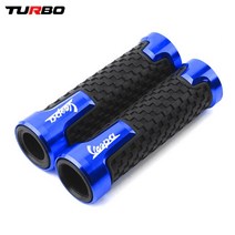 바이크 오토바이그립 오토바이 7/8 393922mm 핸들 바 스쿠터 그립 피아지오 베스파 GTS LX LXV 50 125 150 250 300 300ie 용, [02] Blue
