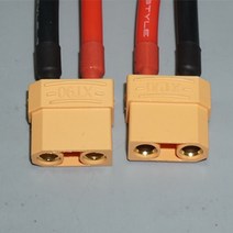 18cm XT90 플매트 카펫 러그 암 헤드 10AWG 고온 내성 실리콘 와이어 케이블 전류 전자 전기 자동차 배터리, 한개옵션0