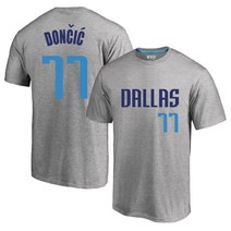 XIDIUDIU NBA 댈러스 매버릭스 루카 돈치치 농구 져지 티셔츠 반소매 반팔티 시그니처 스트릿패션 T0043