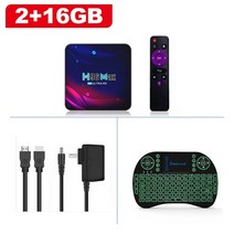 미디어박스 미디소프트 영상재생 미디어플레이어 안드로이드 11 스마트 TV 박스 H96 Max RK3318 쿼드 코어, 04 2G 16G I8_02 Eu 플러그